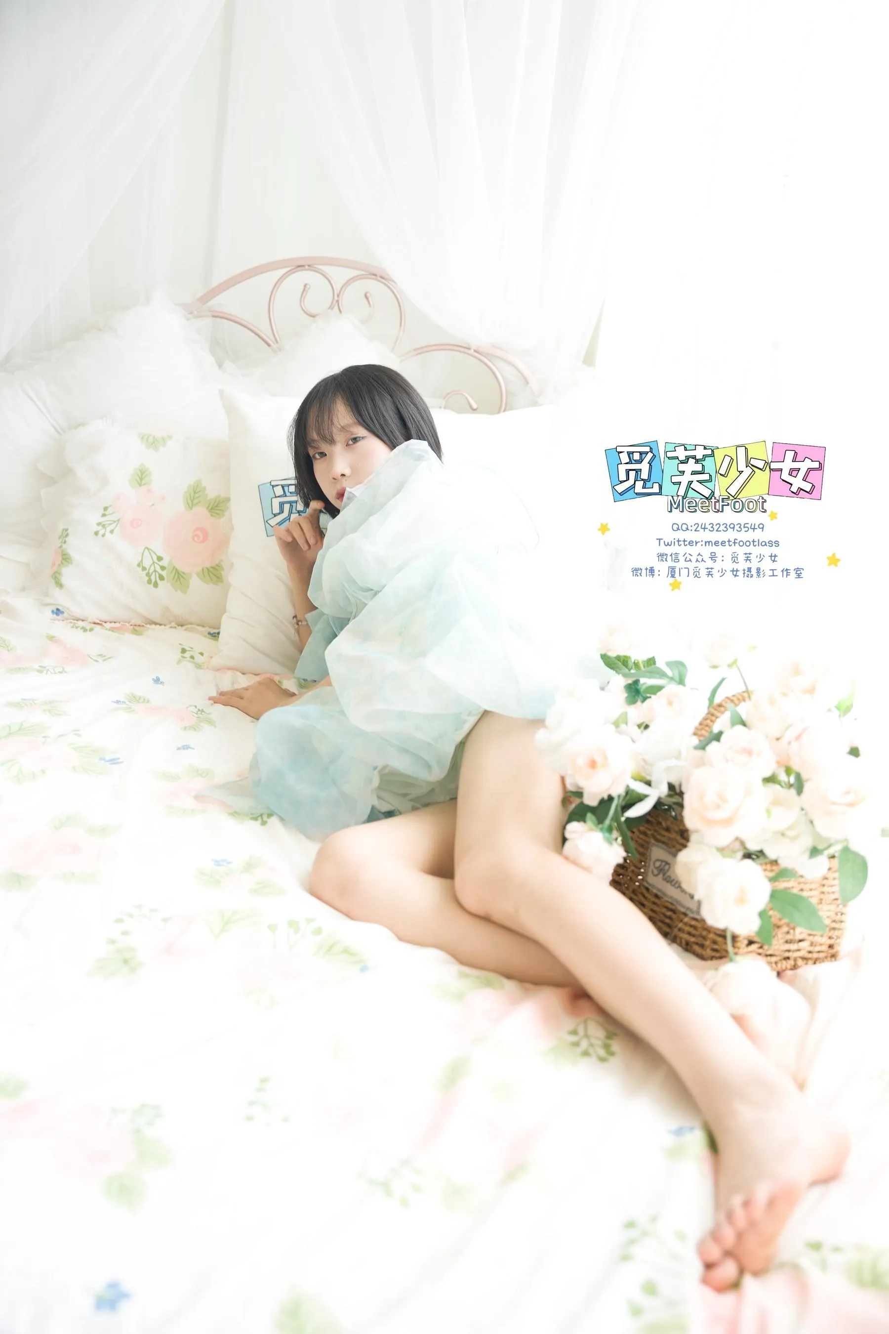 觅芙少女 NO.033 小婉-一袭蓝色纱裙构筑今晚浪漫的梦境-PIC [249P]插图4